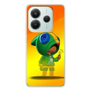Чохол Бравл Старс для Xiaomi Redmi Note 14 5G (LEON в кофті)