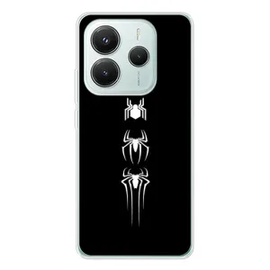 Чехол Супергерой Человека Паука на Xiaomi Redmi Note 14 5G (Лого паука)
