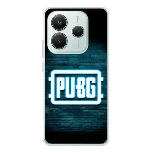 Чехол (TPU) с картинкой "Лого Пабг" на Редми Нот 14 5G (Лого PUBG)