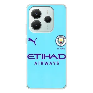 Силіконові Чохли з принтом Футбол на Xiaomi Redmi Note 14 5G (Man City)