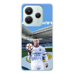Чехол (TPU) с Футболистом на Xiaomi Redmi Note 14 5G (Mbappe Real)