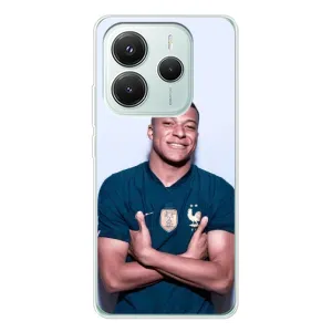 Чехол (TPU) с Футболистом на Xiaomi Redmi Note 14 5G (Мбаппешичка)