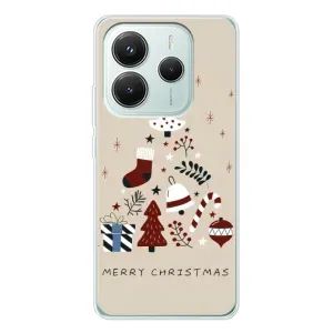 Чехол Санта Клаус для Xiaomi Redmi Note 14 5G (Merry Christmas)