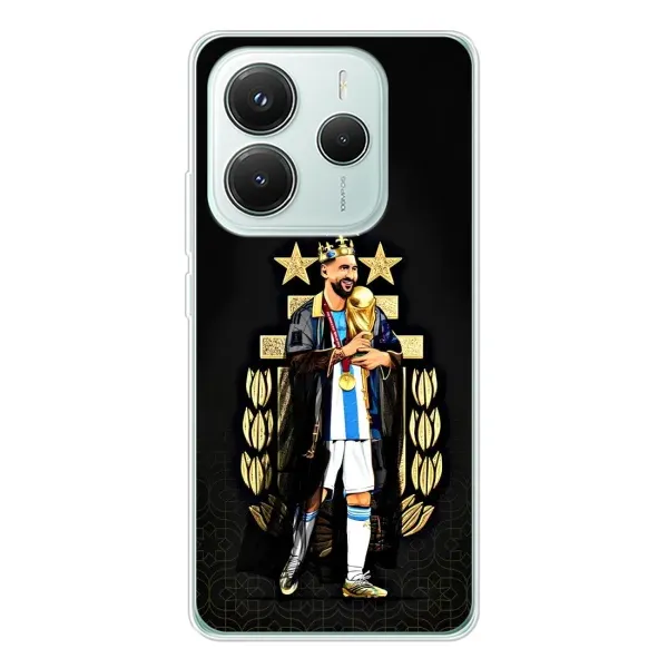 Чехол с рисунком «Месси король» для Xiaomi Redmi Note 14 5G