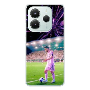 Чехлы Лео Месси в Майами на Xiaomi Redmi Note 14 5G (Месси в Майами)