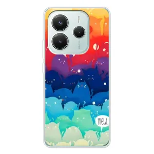 Силіконовий чохол з котиком для Xiaomi Redmi Note 14 5G (Mew)
