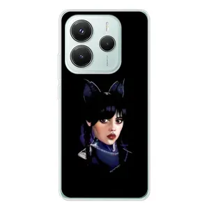 Чохол з картинкою Венсдей на Xiaomi Redmi Note 14 5G (Мила Венсдей)