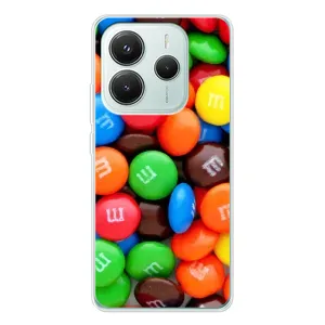 Чохол з зображенням смачної їжі для Xiaomi Redmi Note 14 5G (Різнокольорові M&M'S)