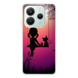 Дівчачий Чохол для Xiaomi Redmi Note 14 5G (На гойдалці)