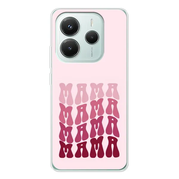 Чехол с рисунком «Надпись мама» для Xiaomi Redmi Note 14 5G Чехол с рисунком «Надпись мама» для Xiaomi Redmi Note 14 5G
