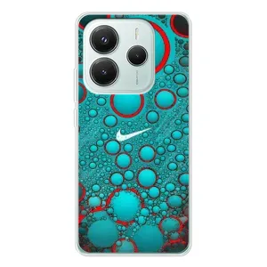 Силиконовый Чехол на Xiaomi Redmi Note 14 5G с картинкой Nike (Найк зеленый)