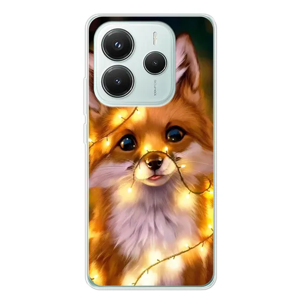 Чехол с рисунком «Новогодний лисенок» для Xiaomi Redmi Note 14 5G Чехол с рисунком «Новогодний лисенок» для Xiaomi Redmi Note 14 5G