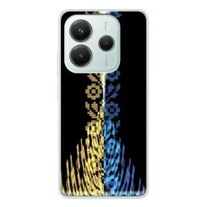 Силиконовый Чехол на Xiaomi Redmi Note 14 5G (Патриотическая вышиванка)