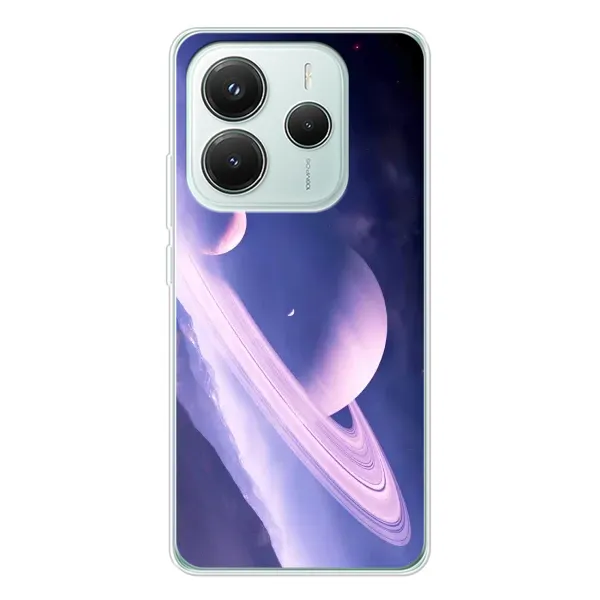 Чехол с рисунком «Планета в космосе» для Xiaomi Redmi Note 14 5G Чехол с рисунком «Планета в космосе» для Xiaomi Redmi Note 14 5G
