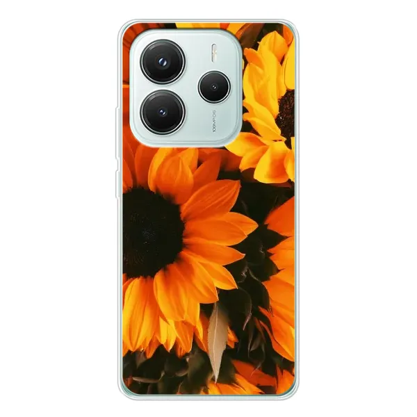 Чехол с рисунком «подсолнухи» для Xiaomi Redmi Note 14 5G Чехол с рисунком «подсолнухи» для Xiaomi Redmi Note 14 5G