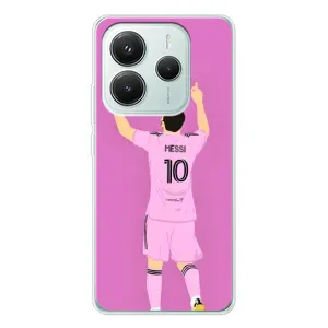 Чехлы Лео Месси в Майами на Xiaomi Redmi Note 14 5G (Празднование Месси)