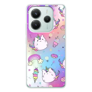 Чохол Unicorn на Xiaomi Redmi Note 14 5G (Веселка і Єдинорог)