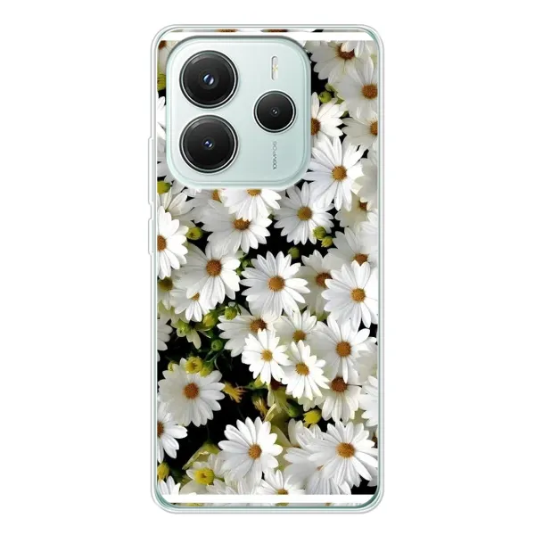 Чехол с рисунком «Рамка в ромашках» для Xiaomi Redmi Note 14 5G Чехол с рисунком «Рамка в ромашках» для Xiaomi Redmi Note 14 5G