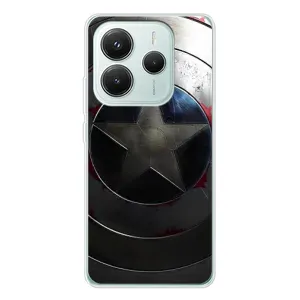 Чехол с Щитом Капитана Америки на Xiaomi Redmi Note 14 5G (Ретро Щит Капитана)