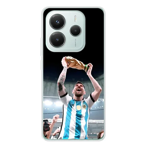 Чехол с рисунком «Счастливый Месси» для Xiaomi Redmi Note 14 5G