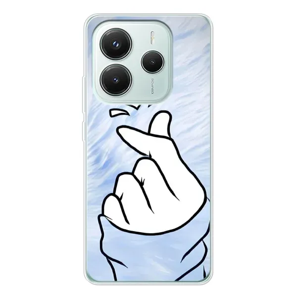 Чехол с рисунком «Сердечка знак» для Xiaomi Redmi Note 14 5G Чехол с рисунком «Сердечка знак» для Xiaomi Redmi Note 14 5G