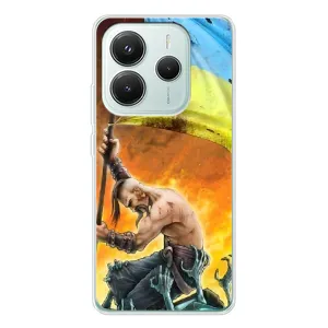 Чехол с картинкой (Патриотический КОЗАК) на Xiaomi Redmi Note 14 5G (Сильный Козак)