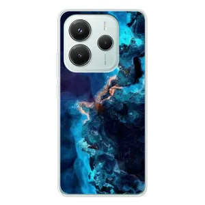 Чохли з тематикою "Мрамор" на Redmi Note 14 5G (Синиій мрамор)