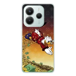 Силиконовый чехол для Xiaomi Redmi Note 14 5G (Скрудж Луи Виттон)