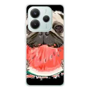 Чохол (ТПУ) Милі песики для Xiaomi Redmi Note 14 5G (Смішний Мопс)