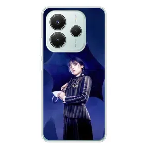Чохол з картинкою Венсдей на Xiaomi Redmi Note 14 5G (Венсдей з парасолькою)