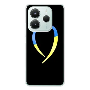 Силиконовый Чехол на Xiaomi Redmi Note 14 5G (Я-Украина) (Украинское сердце)