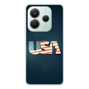 Чехол Флаг USA для Xiaomi Redmi Note 14 5G (USA)