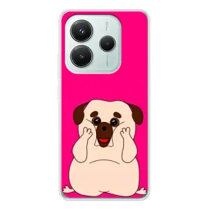 Чехол с рисунком «Веселый Мопсик» для Xiaomi Redmi Note 14 5G