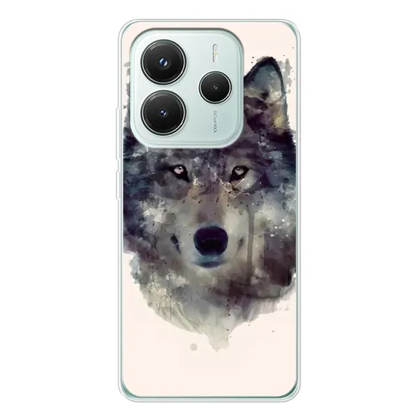 Чехол с рисунком «Волк» для Xiaomi Redmi Note 14 5G