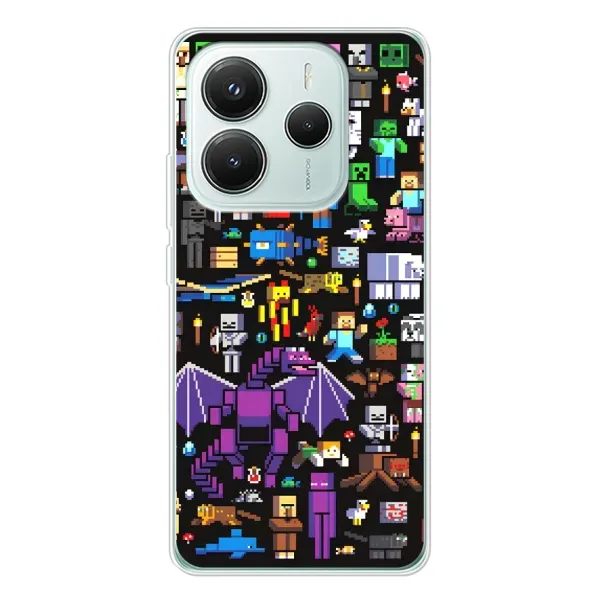 Чехол с рисунком «Все персонажи» для Xiaomi Redmi Note 14 5G