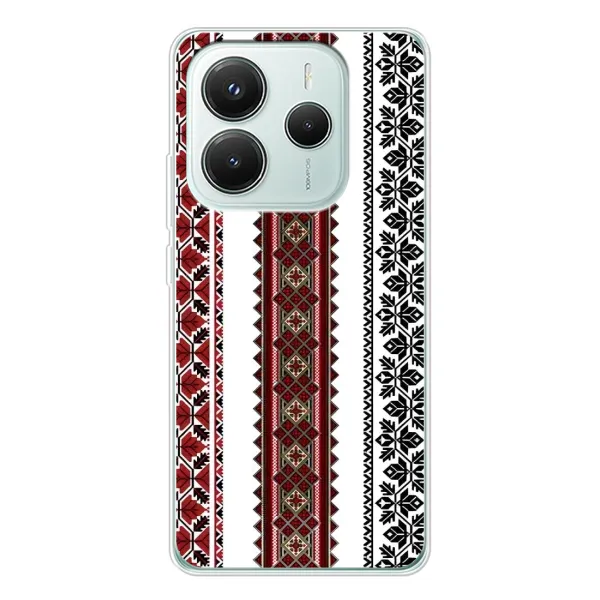 Чехол с рисунком «Вышиваночки» для Xiaomi Redmi Note 14 5G