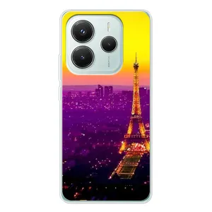 Чехол с Эйфелевой башней на Xiaomi Redmi Note 14 5G (Яркая башня)