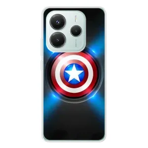 Чехол с Щитом Капитана Америки на Xiaomi Redmi Note 14 5G (Яркий Щит Капитана)
