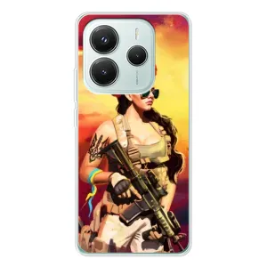 ЗСУ Чехлы (TPU) для Xiaomi Redmi Note 14 5G (Женщина солдат)