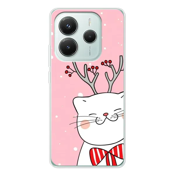 Чехол с рисунком «Зимний кот» для Xiaomi Redmi Note 14 5G Чехол с рисунком «Зимний кот» для Xiaomi Redmi Note 14 5G