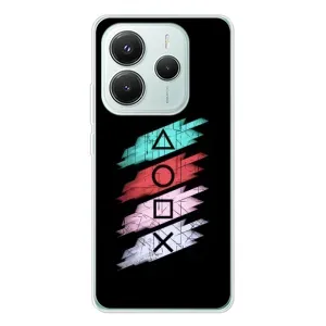Чехол с рисунком «Значки Sony» для Xiaomi Redmi Note 14 5G