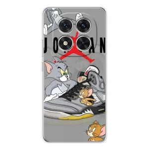 Силиконовый Чехол Nike Air Jordan на Редми Ноут 14 Про 5Джи (Air Jordan)