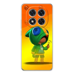 Чехол Бравл Старс для Xiaomi Redmi Note 14 Pro 5G (LEON в кофте)