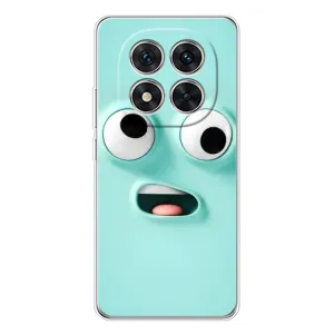 Силиконовые Чехлы (смешные стикеры) для Xiaomi Redmi Note 14 Pro 5G (Забавное мятное лицо)