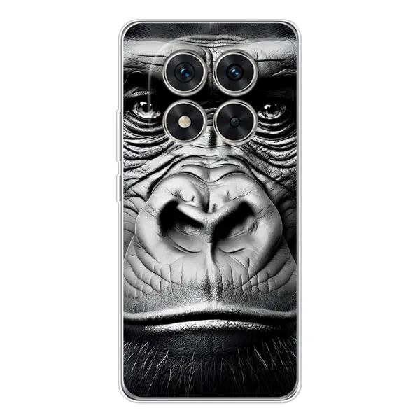 Чехол с рисунком «Черная обезьяна» для Xiaomi Redmi Note 14 Pro Plus Чехол с рисунком «Черная обезьяна» для Xiaomi Redmi Note 14 Pro Plus