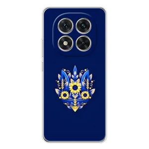 Чехол Укр Символика для Xiaomi Redmi Note 14 Pro Plus (Цветущий Герб)