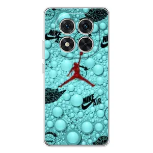 Силиконовый Чехол Nike Air Jordan на Редми Ноут 14 Про Плюс (Джордан Найк)