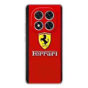 Силіконовий бампер з картинкою машини на Xiaomi Redmi Note 14 Pro Plus (Ferrari Logo)