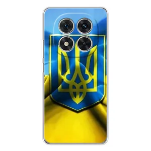 Чехол с картинкой (Патриотический ГЕРБ) на Xiaomi Redmi Note 14 Pro Plus (Герб и Флаг Украины)