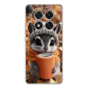 Печатный чехол «Зверята с кофе» для Xiaomi Redmi Note 14 Pro Plus (Грызунчик с кофе)